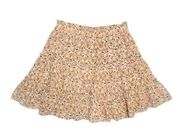 Cynthia Rowley Boho Mini Tiered Paisley Print Skirt Size Medium NWT