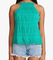 BB DAKOTA Women's High Hopes Top in Vivid Green Size Medium NWT