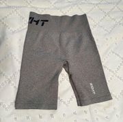 Gray ECHT Biker Shorts Logo