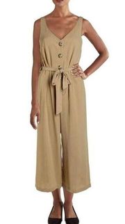 Max+Ash Jumpsuit Womens Wide Leg Cropped Size Small