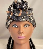 Pre tied  wrap turban, cancer hair wrap, African hair cap