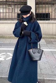 Blue Woolen Coat