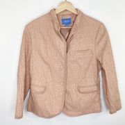 Simply Vera Vera Wang Blush Pink Cotton Blend Blazer Jacket Womens Size Medium M