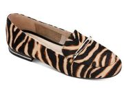 Kenneth Cole New York Balance Loafer 6 Calf Hair Zebra Animal Print Leather NWB