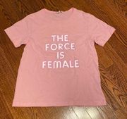 Rebecca Minkoff The Force is Female Pink Tee