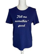 Draper James Tell Me Something Good Short Sleeve Tee Medium