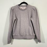 & Other Stories Women's Grey Puff Sleeve Sweatshirt Size 6