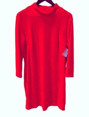 NWT  Red Velvet Velour Dress 1X Party Holiday