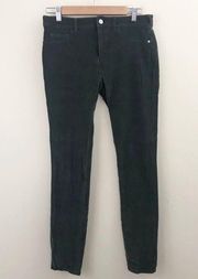 Pilcro Letterpress Anthropologie Serif Skinny Corduroy Cords Pants Olive 28