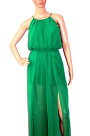 NWT SWEET STORM Jumpsuit  Semi Sheer Green SZ-M