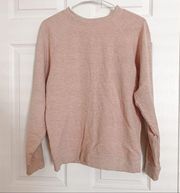Topshop blush pink space dye pullover sweatshirt