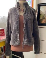 Forever 21  gray cozy zip up jacket