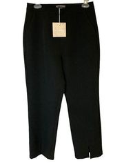 Kittenish NWT black flat front cropped pants ladies size medium