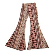 Fairygrunge Hippie Flared Printed Leggings