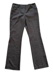 New York & Company Pants Gray Plaid Mid Rise Straight Career Trousers Size 6 NEW