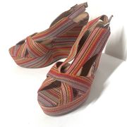 Ibiza Last Mariel Platform Wedge Sandals Size 8