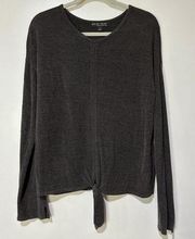 Barefoot Dreams Cozy Chic Ultra Lite All Seasons Crewneck Grey Top Size Medium