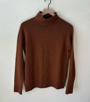 Theory brown mock neck sweater