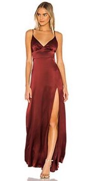 HOUSE OF HARLOW x REVOLVE satin maxi dress formal cocktail prom  SIZE SMALL