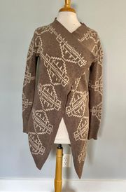 Brown Tan Cardigan Sweater