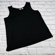 Chico's Sleeveless Tank Top Women's Size 3 Large 16/18 Black Stretch Knit