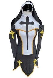 Spirit Music Legs Bad Habit Nun Costume Black White Size XSmall