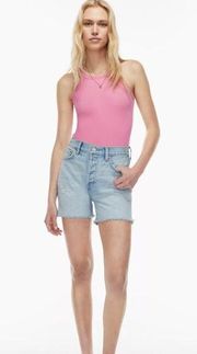 Aritzia Denim Forum The Yoko Hi-Rise Mid-Thigh Denim Short size 26