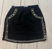 Velvet by graham and spencer black mini skirt