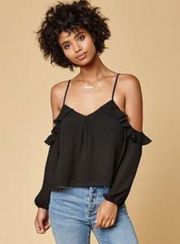 New | Honey Punch | Exposed Shoulder Ruffle Top