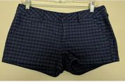 Bullhead Black Blue Shorts Plaid Checked Pockets 7 (Juniors)