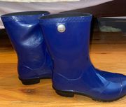 Blue Rubber Rain Boots