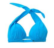 Venus  Women's Light Blue Halter Bikini Top size DD