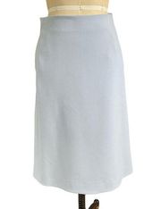 Ice Blue Midi Length A-Line Skirt Size 6/8