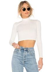 Privacy Please Perks Crop Top in Ivory