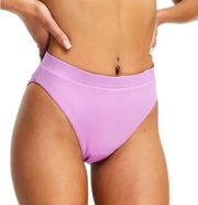 Nike Swimming Essentials high waist bikini bottoms in Lilac