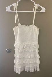 the impeccable pig white dress thick bodycon size medium