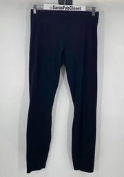 Helmut Lang Solid Black Pull On Skinny Leg Dress Pants Stretch Women's Medium