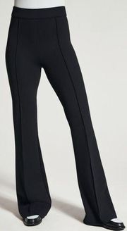SPANX The Perfect Pant Black Hi-Rise Flare Ponte Knit Pants Women’s Size Small