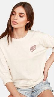 NWT MATE the Label Girlfriends Devi Dolman 3/4 Sleeve Crew Top - M