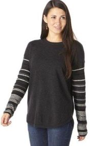 Smartwool Women’s Charcoal Heather Gray Pullover Sweater Top in XS