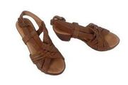 kork ease tan or brown  studded  platform boho  high heal  sandals size 8/39 mw