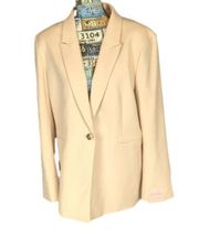 Alex Marie Liza Awew warm sand anywhere everywhere blazer jacket size 16