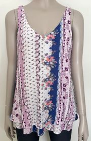 Floral Paisley Boho Tank Top