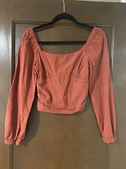 Long Sleeve Crop Top