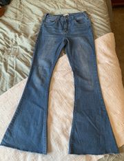 Flare Jeans Light Wash Denim