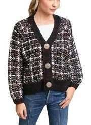 Anthropologie Carla Plaid Chunky Cozy Cardigan Size XS