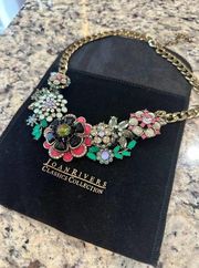 Joan Rivers Classic Collection ~ Floral  Crystal Statement Necklace