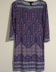 BCBGmaxazria printed work dress long sleeve