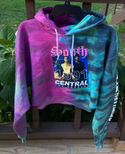 Boys N The Hood NWT Tie Dye South Central LA Crop Hoodie