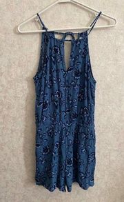 Aeropostale women’s small blue floral romper